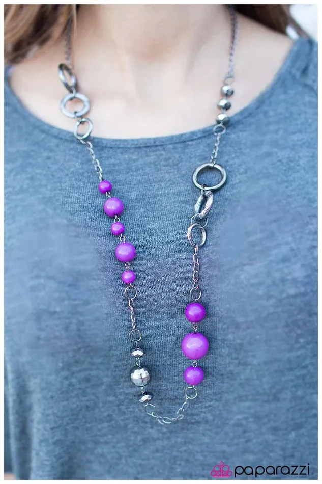 Paparazzi Necklace That Thing You Do Purple Paparazzi Jewelry Necklaces