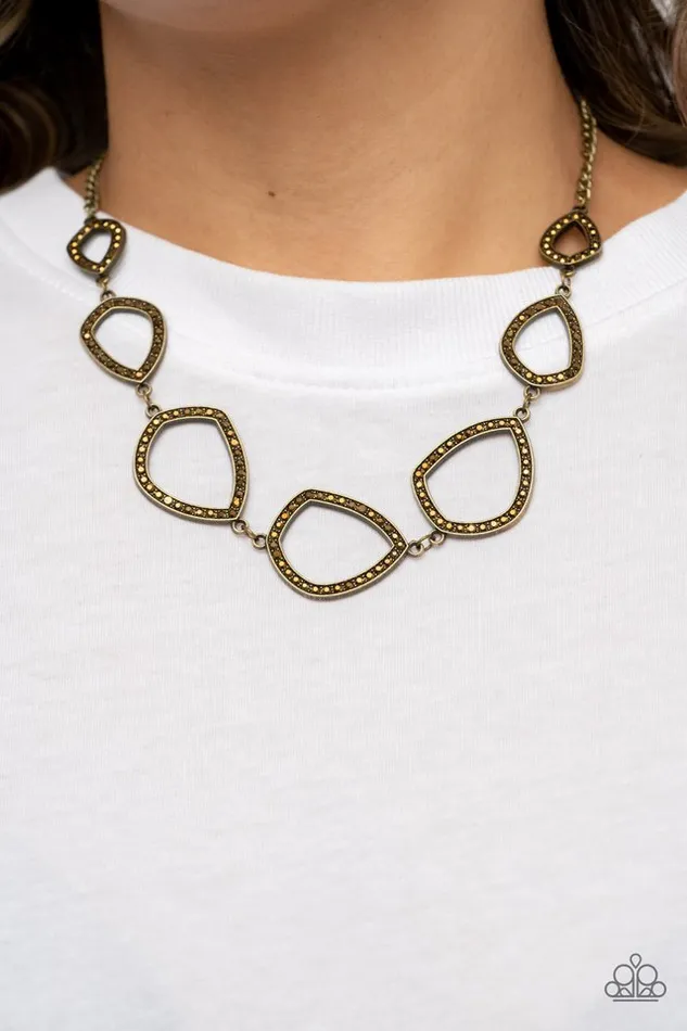 Paparazzi Necklace The Real Deal Brass Paparazzi Jewelry Necklaces