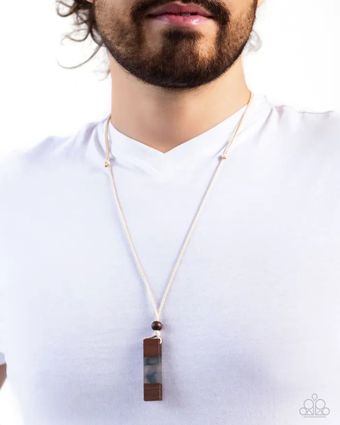 Paparazzi Necklace Timber Totem Blue Paparazzi Jewelry Necklaces