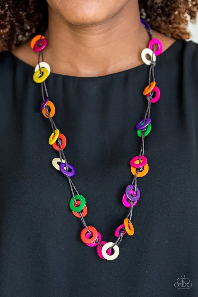 Paparazzi Necklace Waikiki Winds Multi Paparazzi Jewelry Necklaces