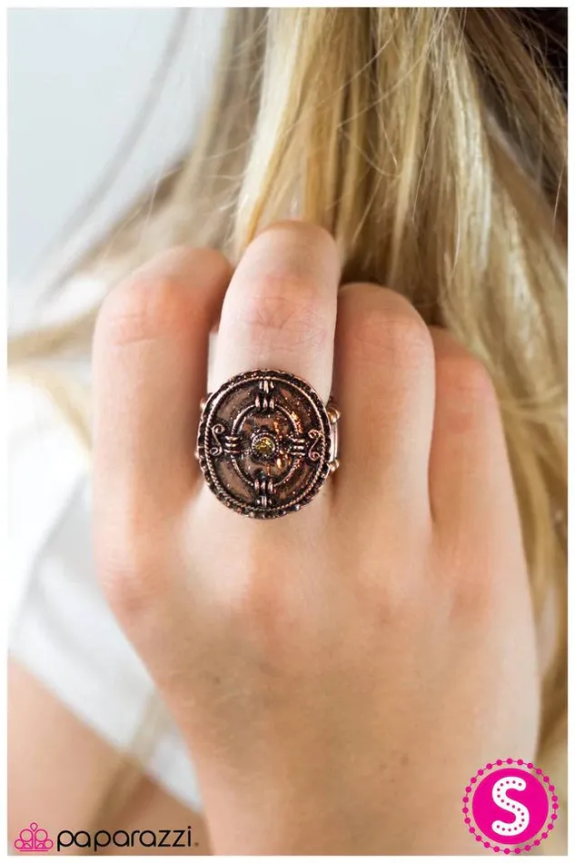 Paparazzi Ring A Step In The Right Direction Copper Paparazzi Jewelry Rings