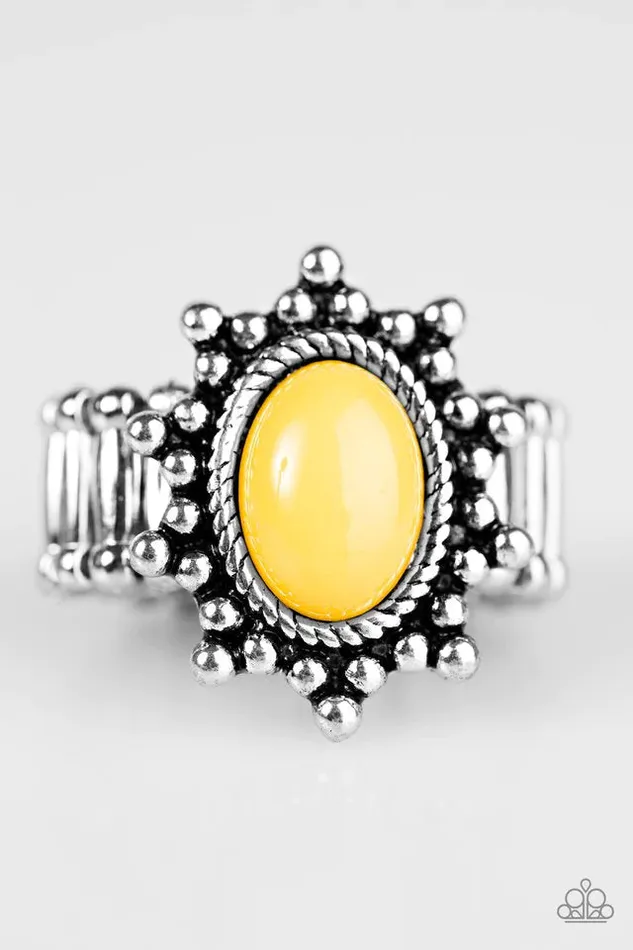 Paparazzi Ring All Sunshine Yellow Paparazzi Jewelry Rings
