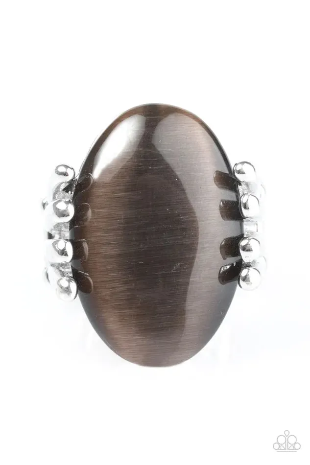 Paparazzi Ring All Will Be SHINE Brown Paparazzi Jewelry Rings
