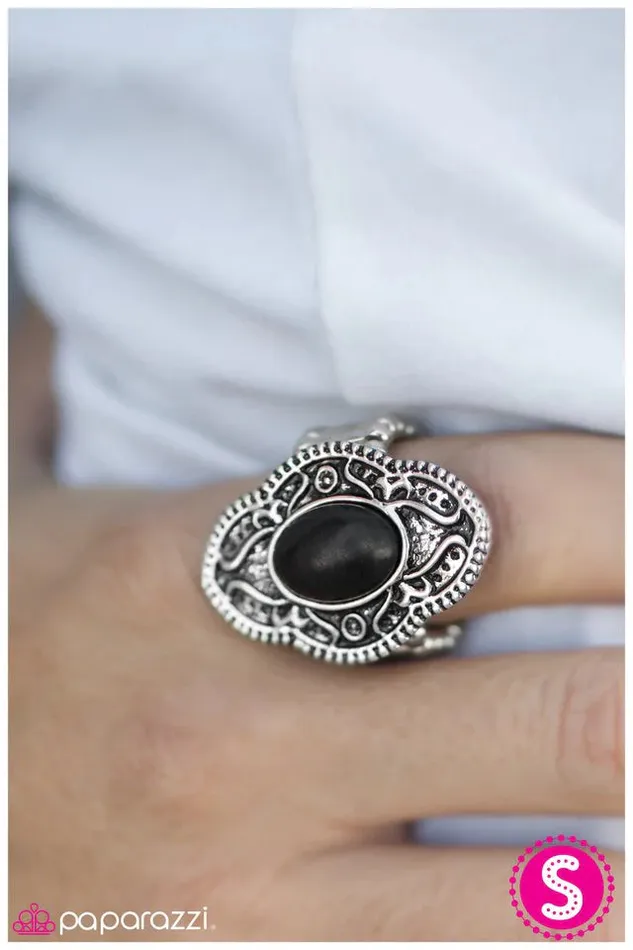 Paparazzi Ring As Fate Would Have It Black Paparazzi Jewelry Rings