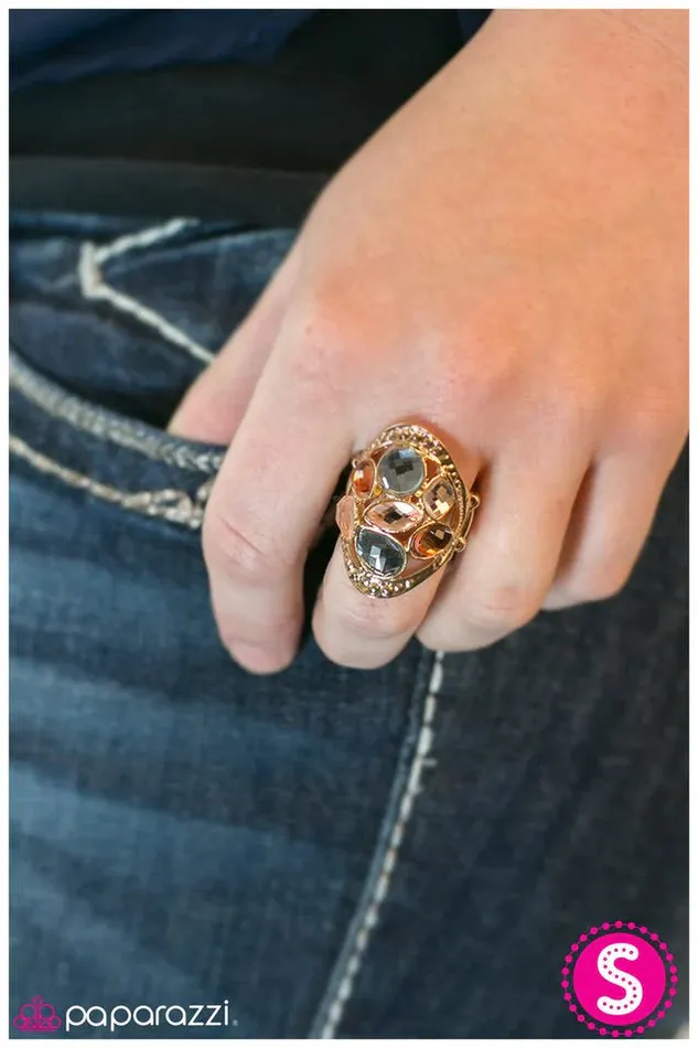 Paparazzi Ring Buried Treasure Gold Paparazzi Jewelry Rings