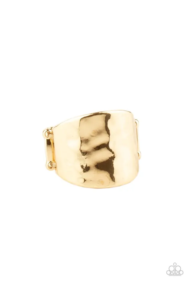 Paparazzi Ring Check Your Reflection Gold Paparazzi Jewelry Rings