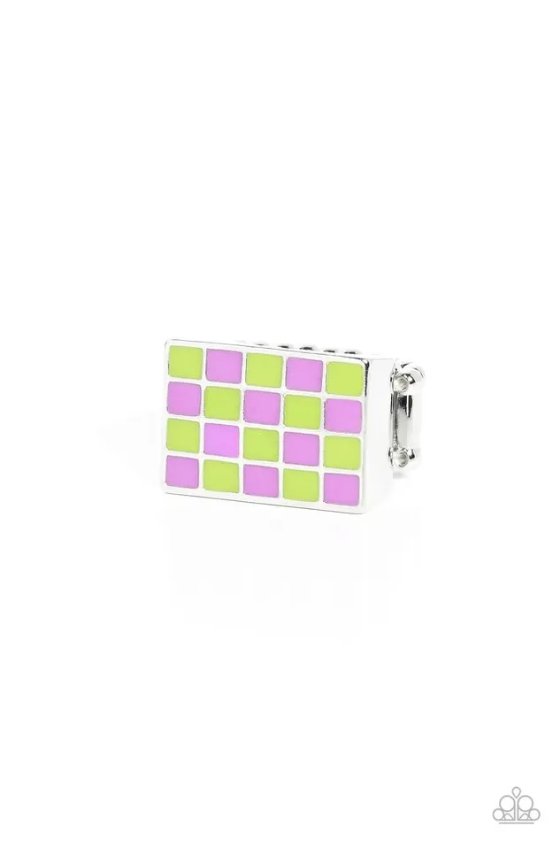 Paparazzi Ring Checkerboard Craze Green Paparazzi Jewelry Rings Paparazzi Ring Checkerboard Craze Green Paparazzi Jewelry Rings
