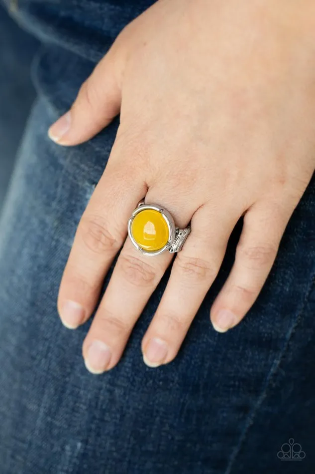 Paparazzi Ring Dreamy Dunes Yellow Paparazzi Jewelry Rings