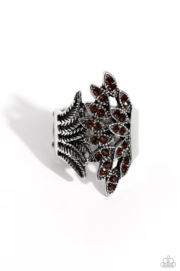 Paparazzi Ring Fearlessly Feathered Brown Paparazzi Jewelry Rings Paparazzi Ring Fearlessly Feathered Brown Paparazzi Jewelry Rings