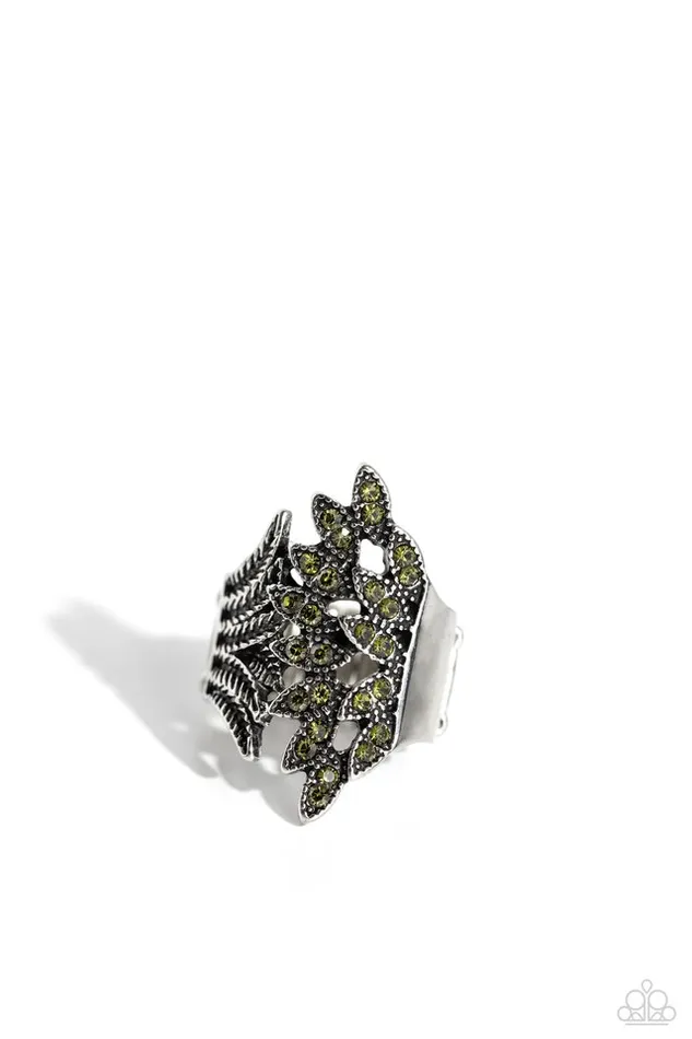 Paparazzi Ring Fearlessly Feathered Green Paparazzi Jewelry Rings Paparazzi Ring Fearlessly Feathered Green Paparazzi Jewelry Rings
