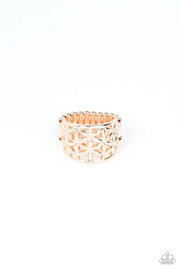 Paparazzi Ring Gardenia Gazebo Rose Gold Paparazzi Jewelry Rings Paparazzi Ring Gardenia Gazebo Rose Gold Paparazzi Jewelry Rings