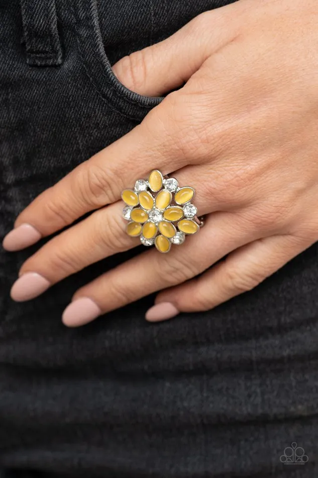 Paparazzi Ring Hopes and GLEAMS Yellow Paparazzi Jewelry Rings