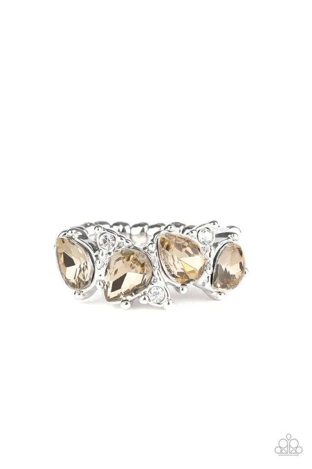Paparazzi Ring Majestically Modern Brown Paparazzi Jewelry Rings Paparazzi Ring Majestically Modern Brown Paparazzi Jewelry Rings