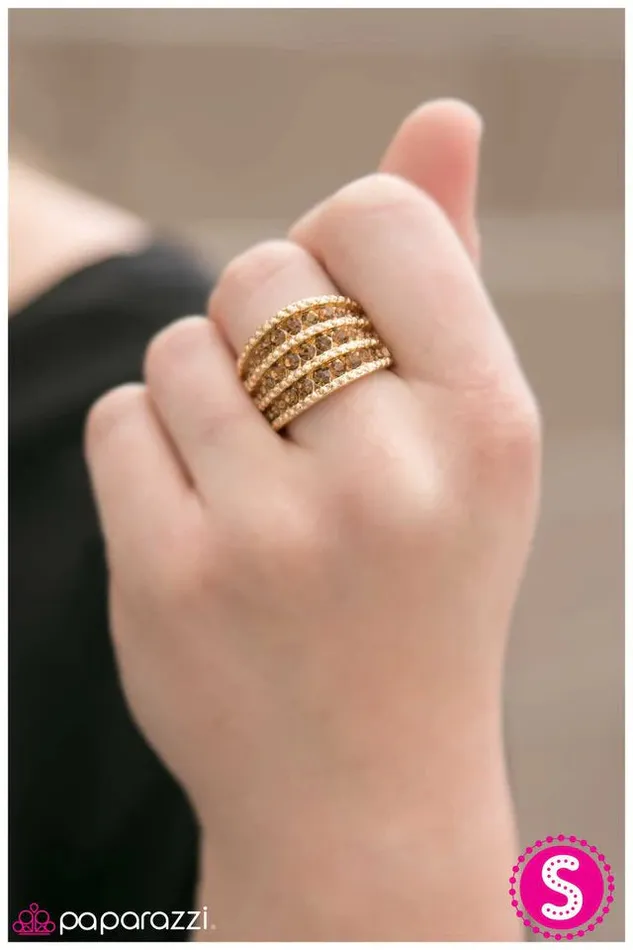 Paparazzi Ring Million Dollar Baby Gold Paparazzi Jewelry Rings