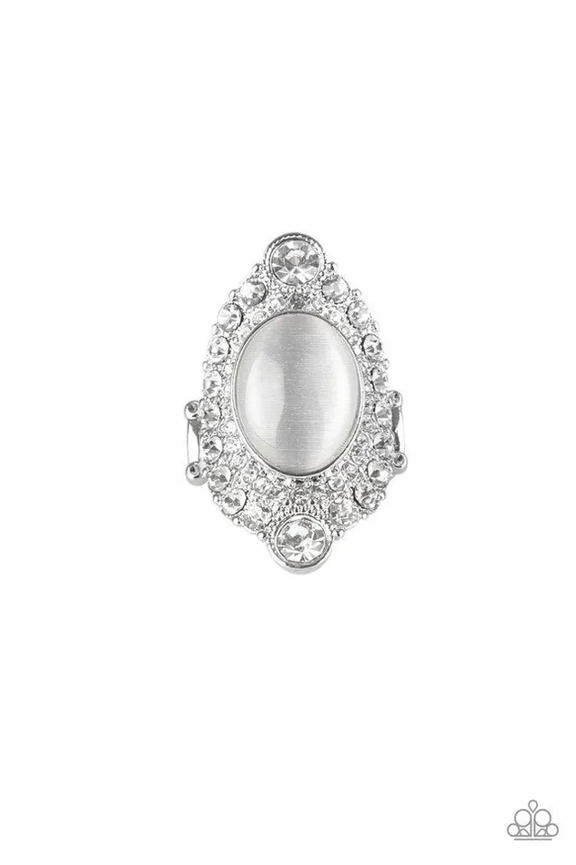 Paparazzi Ring Riviera Royalty White Paparazzi Jewelry Rings