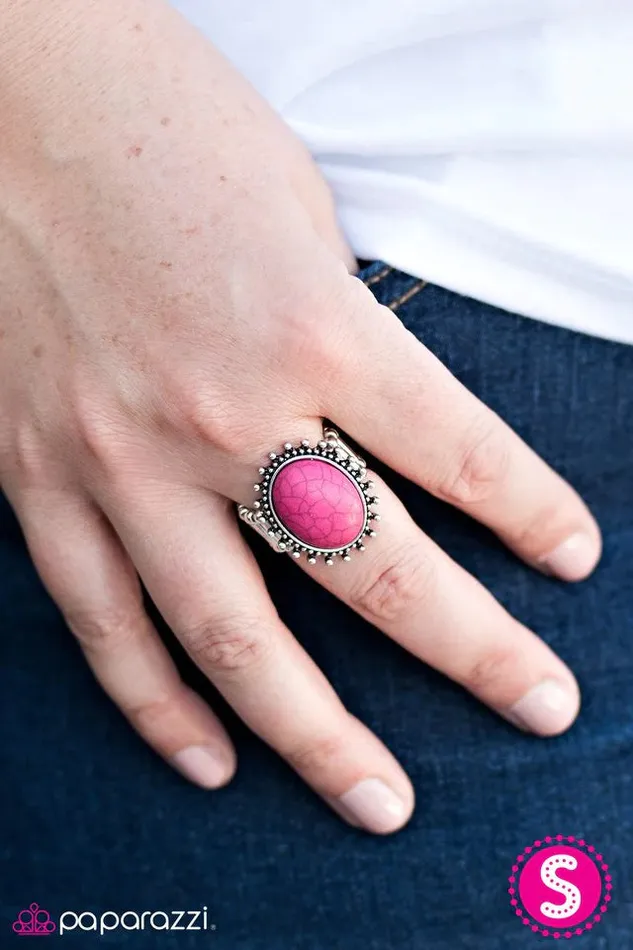 Paparazzi Ring Sandstone Mountains Pink Paparazzi Jewelry Rings