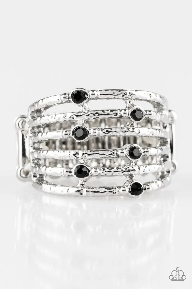 Paparazzi Ring Scale Up Black Paparazzi Jewelry Rings