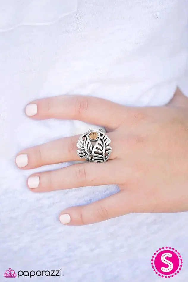 Paparazzi Ring Sparrow Sparkle Brown Paparazzi Jewelry Rings