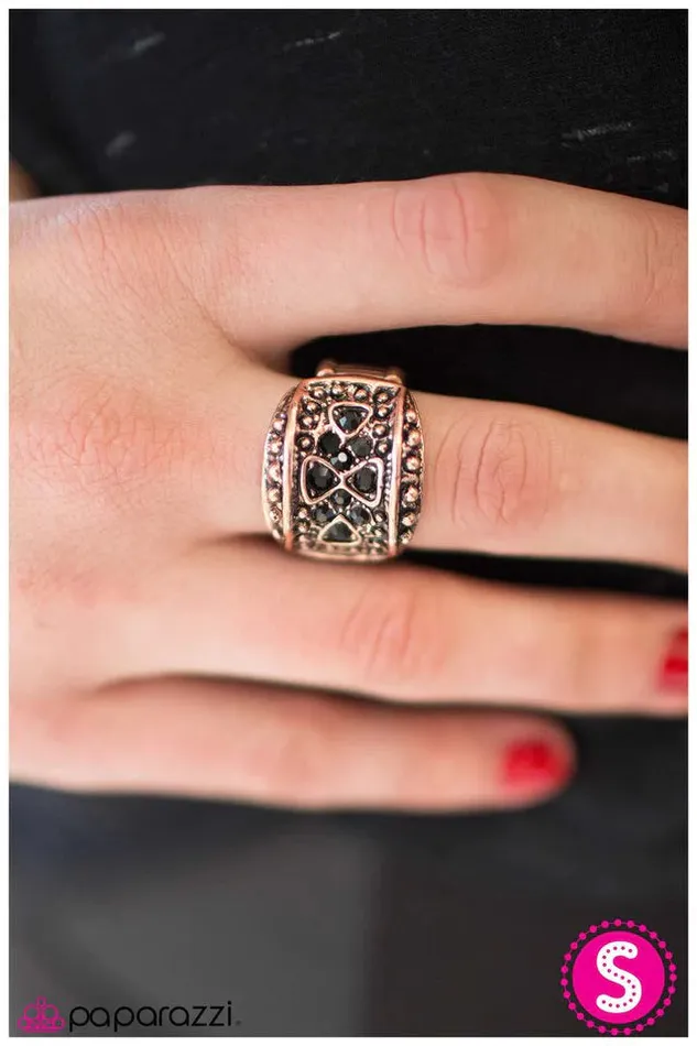 Paparazzi Ring The Headliner Copper Paparazzi Jewelry Rings