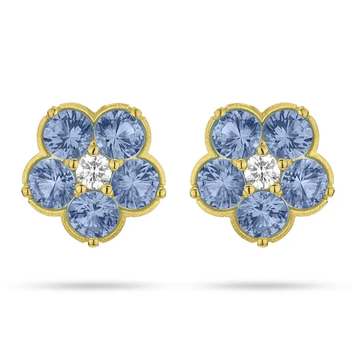 Paul Morelli Blue Sapphire Wild Child Stud Earrings Paul Morelli Earrings