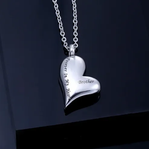 Personalized Heart Urn Necklace for Ashes Custom Engraved Memorial Pendant Stainless Steel Cremation Jewelry Keepsake for Loved Ones Belbren Necklaces Personalized Heart Urn Necklace for Ashes Custom Engraved Memorial Pendant Stainless Steel Cremation Jewelry Keepsake for Loved Ones Belbren Necklaces