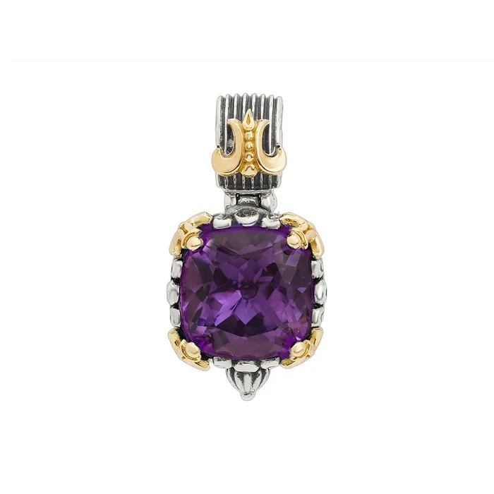 PreStyled Sets Konstantino Konstantino Delos 20 Silver and 18K Gold Amethyst Pendant PreStyled Sets Konstantino Konstantino Delos 20 Silver and 18K Gold Amethyst Pendant