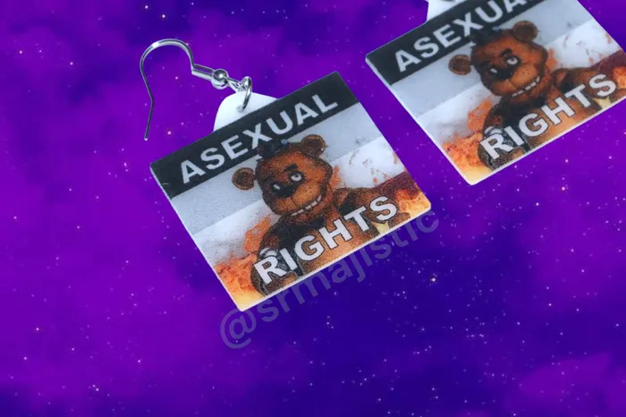 READY TO SHIP 5 Nights at Freddys Collection of Flaming Pride Flags Handmade Earrings Sam Makes Things Earrings READY TO SHIP 5 Nights at Freddys Collection of Flaming Pride Flags Handmade Earrings Sam Makes Things Earrings