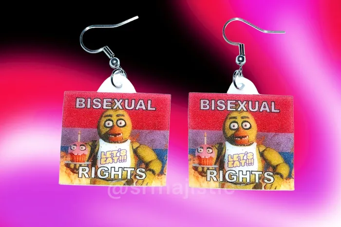 READY TO SHIP 5 Nights at Freddys Collection of Flaming Pride Flags Handmade Earrings Sam Makes Things Earrings READY TO SHIP 5 Nights at Freddys Collection of Flaming Pride Flags Handmade Earrings Sam Makes Things Earrings
