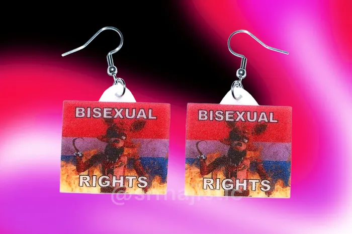 READY TO SHIP 5 Nights at Freddys Collection of Flaming Pride Flags Handmade Earrings Sam Makes Things Earrings READY TO SHIP 5 Nights at Freddys Collection of Flaming Pride Flags Handmade Earrings Sam Makes Things Earrings