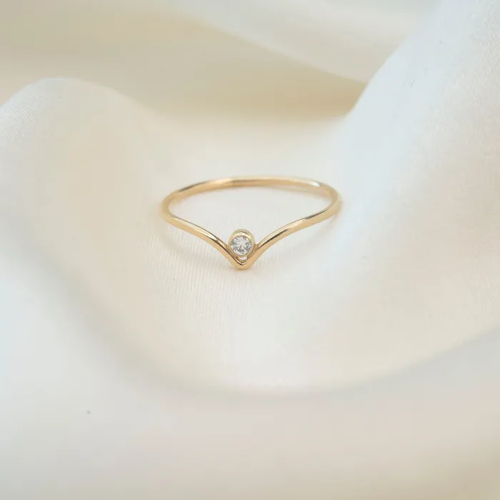 RG Gold Filled Crystal Chevron Stacker PreStyled Sets