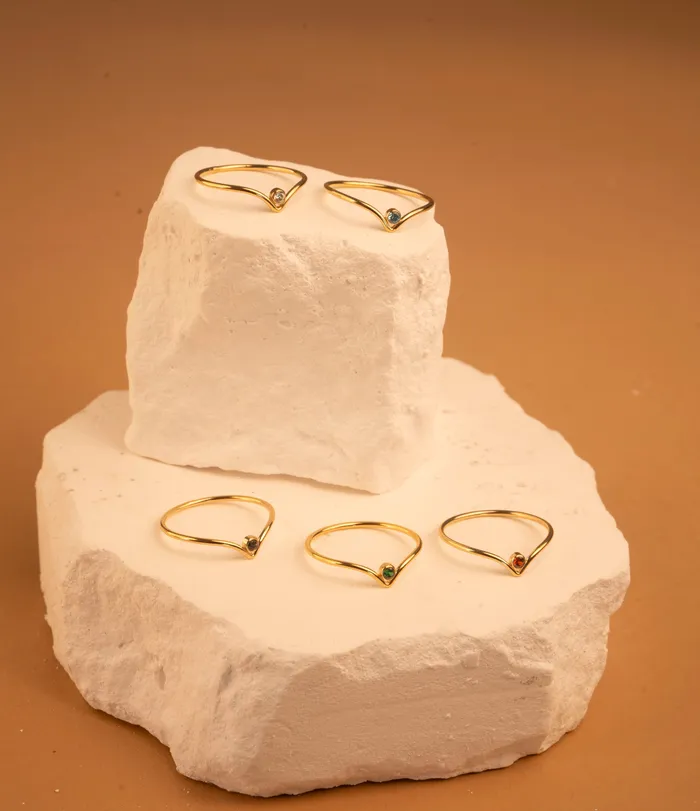 RG Gold Filled Crystal Chevron Stacker PreStyled Sets