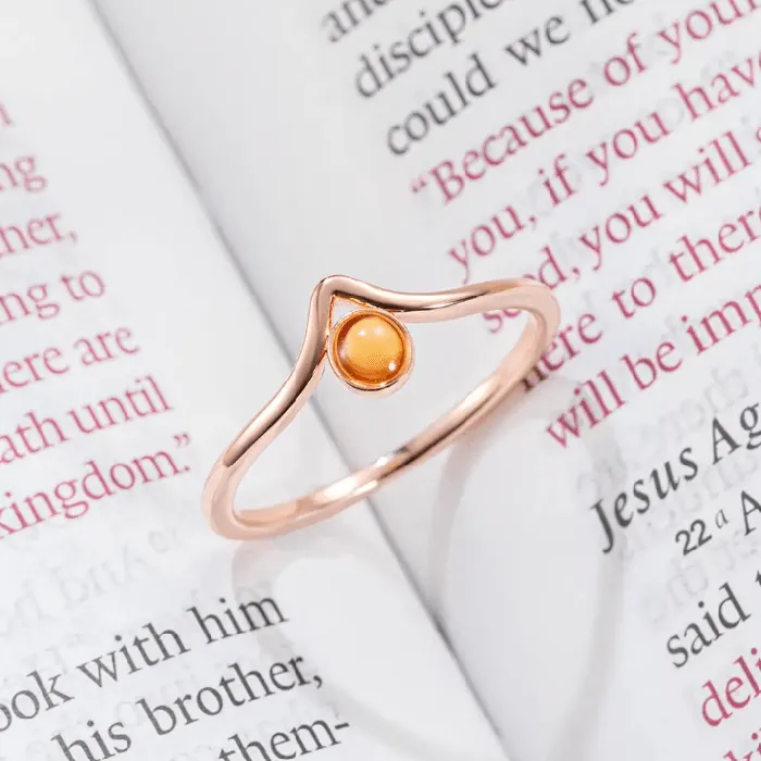 Rings 925 Sterling Silver Mustard Seed Ring Elegant Spiritual Gift Belbren