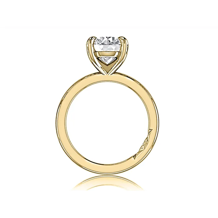 Rings A Jaffe A Jaffe 14K Yellow Gold Solitaire Ring for Round Diamond