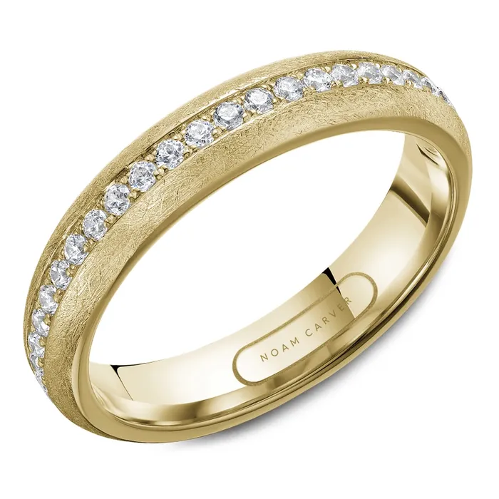 Rings Gents 14K Yellow Gold Diamond Band Noam Carver