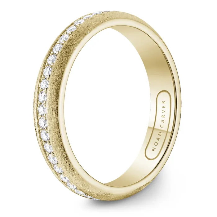 Rings Gents 14K Yellow Gold Diamond Band Noam Carver