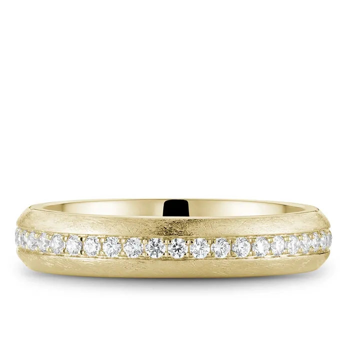 Rings Gents 14K Yellow Gold Diamond Band Noam Carver