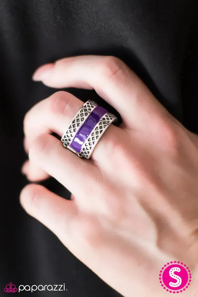 Rings Paparazzi Jewelry Paparazzi Ring Blaze of Glory Purple