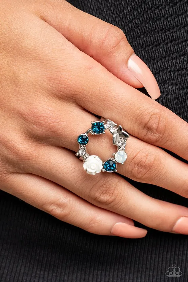 Rings Paparazzi Jewelry Paparazzi Ring Butterfly Bustle Blue