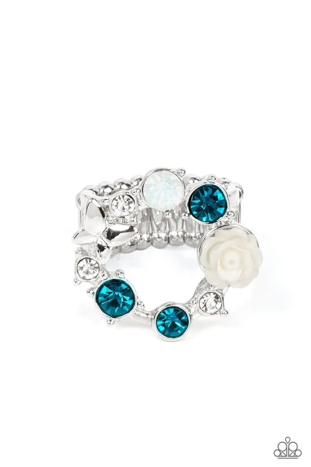 Rings Paparazzi Jewelry Paparazzi Ring Butterfly Bustle Blue Rings Paparazzi Jewelry Paparazzi Ring Butterfly Bustle Blue