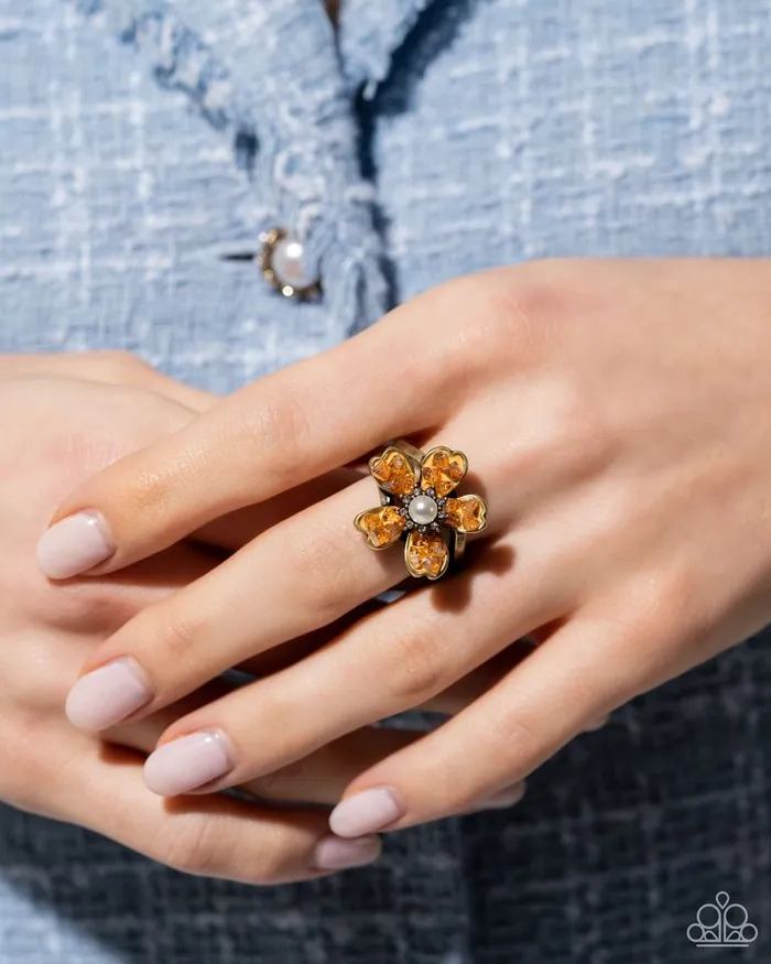 Rings Paparazzi Jewelry Paparazzi Ring Chiseled Captain Brass