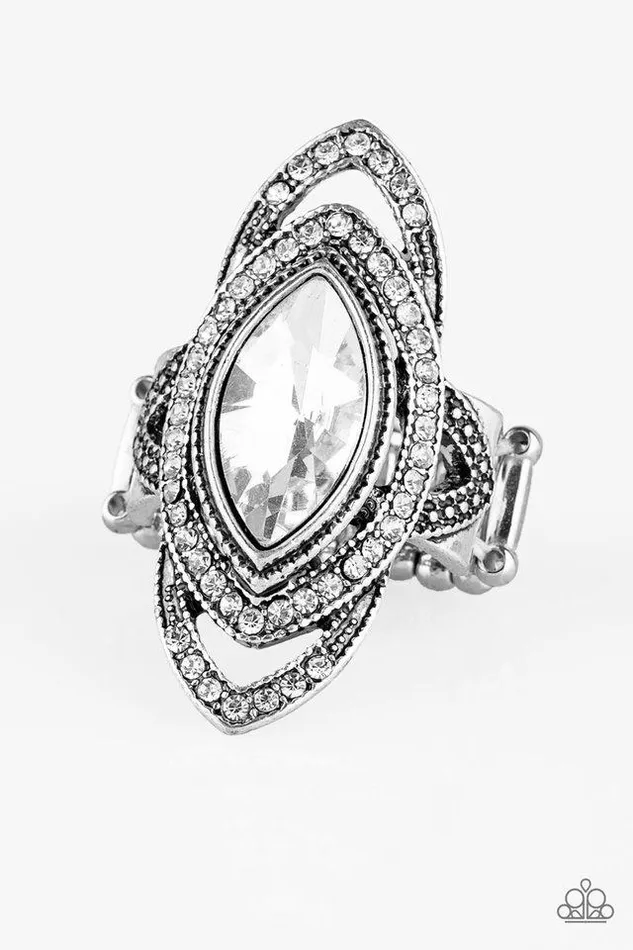 Rings Paparazzi Jewelry Paparazzi Ring Hot Off The EMPRESS White