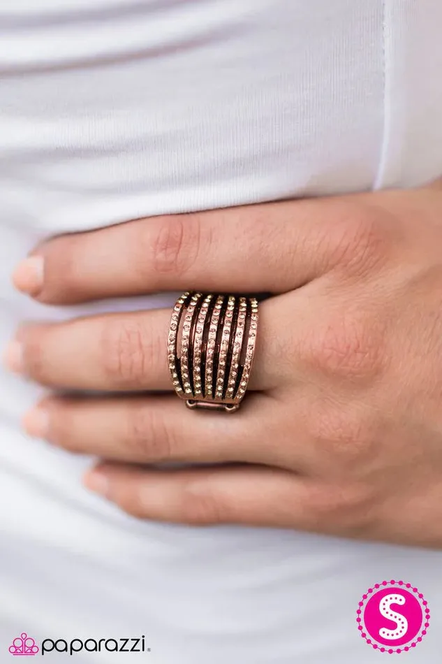 Rings Paparazzi Jewelry Paparazzi Ring Its The GLITTER Things That Count Copper