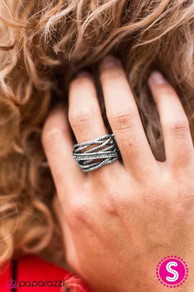 Rings Paparazzi Jewelry Paparazzi Ring Sparkling Speedways Silver