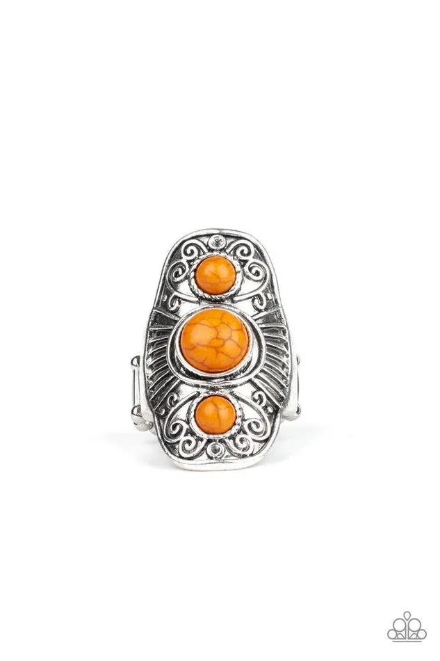 Rings Paparazzi Jewelry Paparazzi Ring Stone Oracle Orange