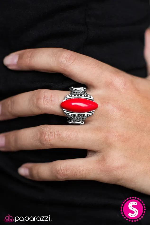 Rings Paparazzi Jewelry Paparazzi Ring Trekking Through The Amazon Red