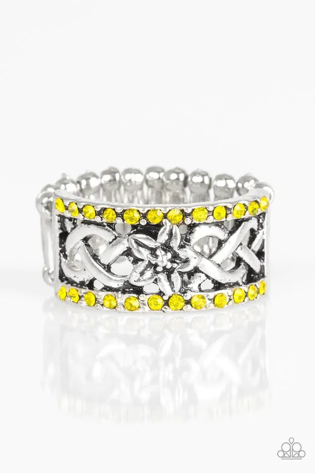 Rings Paparazzi Jewelry Paparazzi Ring Tropical Springs Yellow
