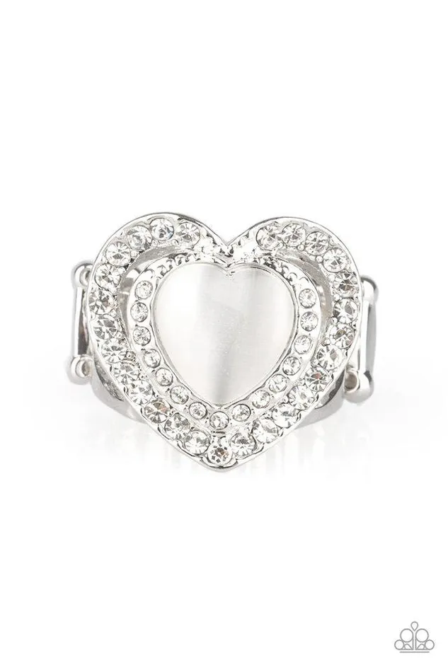 Rings Paparazzi Jewelry Paparazzi Ring What The Heart Wants White