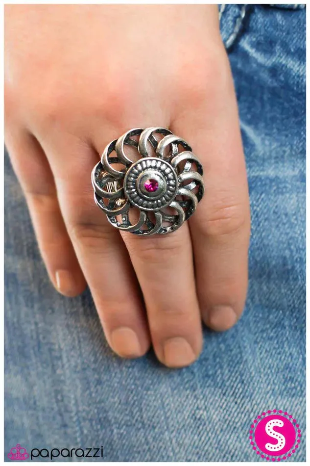 Rings Paparazzi Ring Spin Doctor Pink Paparazzi Jewelry