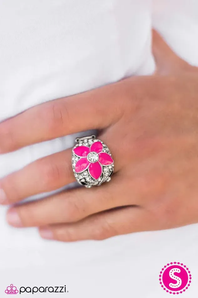 Rings Paparazzi Ring Tropical Princess Pink Paparazzi Jewelry
