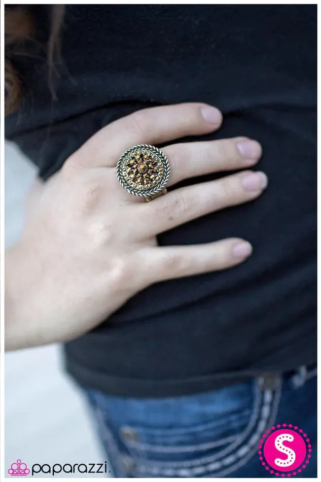 Rings Paparazzi Ring Wheel of Fortune Brass Paparazzi Jewelry